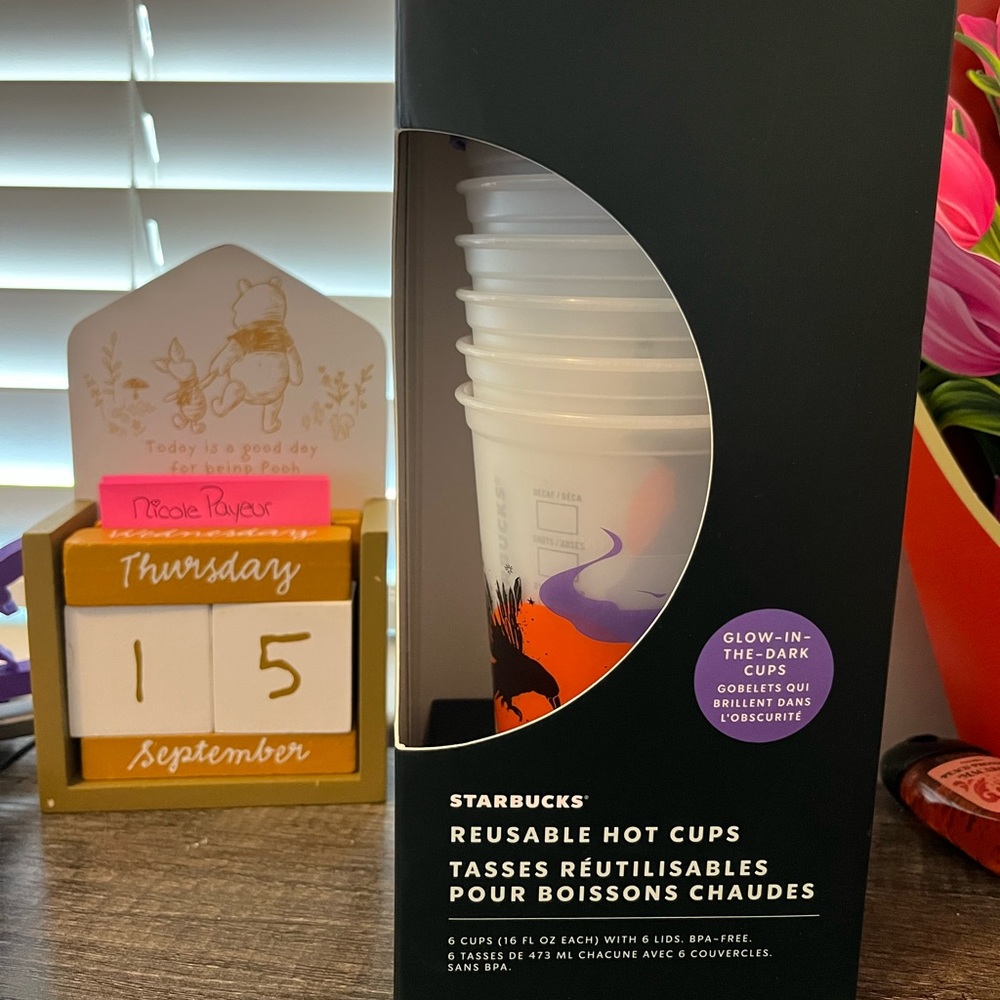 Starbucks Glow in the Dark Halloween 2022 Reusable Hot Cups